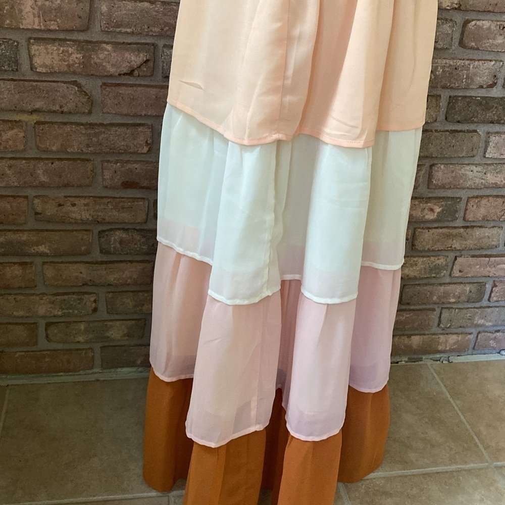 Flying Tomato Multicolored Layered Maxi Dress Small EUC - Picture 11 of 13